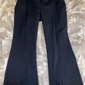 Donna Degnan black cropped slacks with slits- NWT